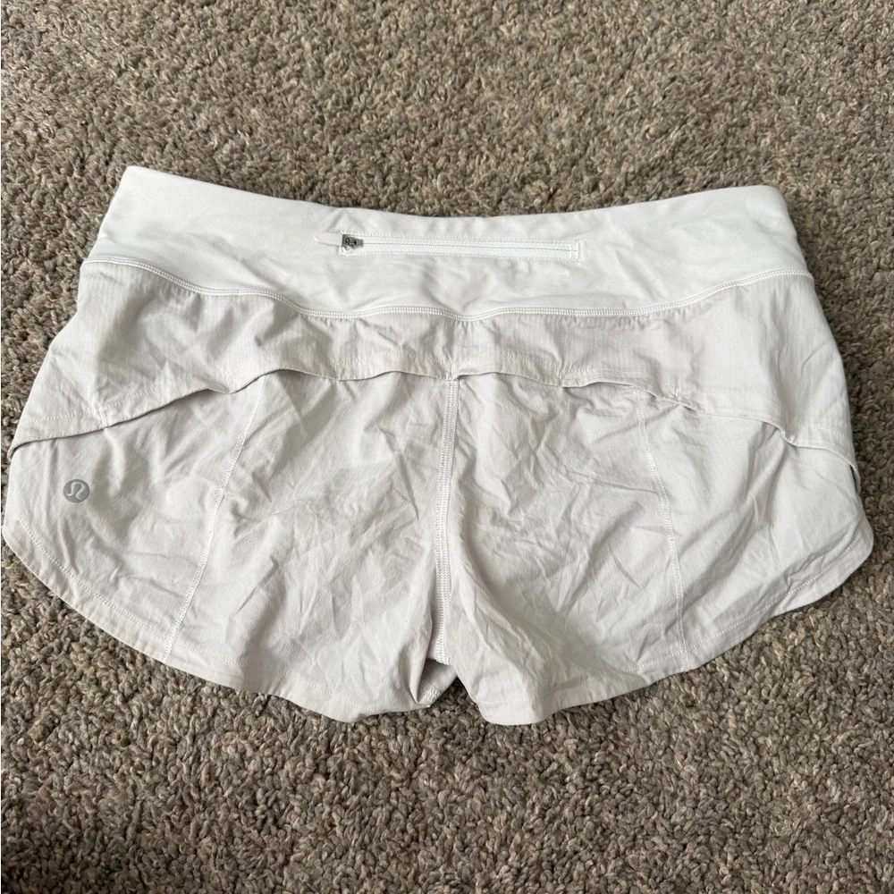 lululemon athletica Women's Light Gray Athletic Shorts